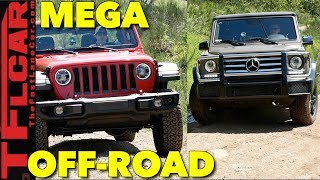 Best of America vs Germany Off-Road: Mercedes G-Wagon Takes on the New Wrangler!