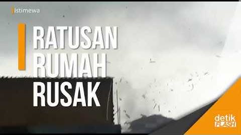 Dahsyat! Angin Puting Beliung Amuk Ratusan Rumah di Sidoarjo