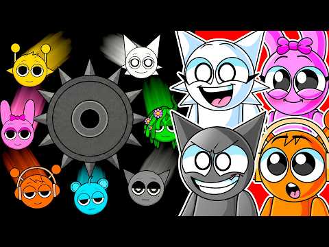 WE MADE ALL SPRUNKI PHASES RACE MARBLES.. (Phase 1 - 5)