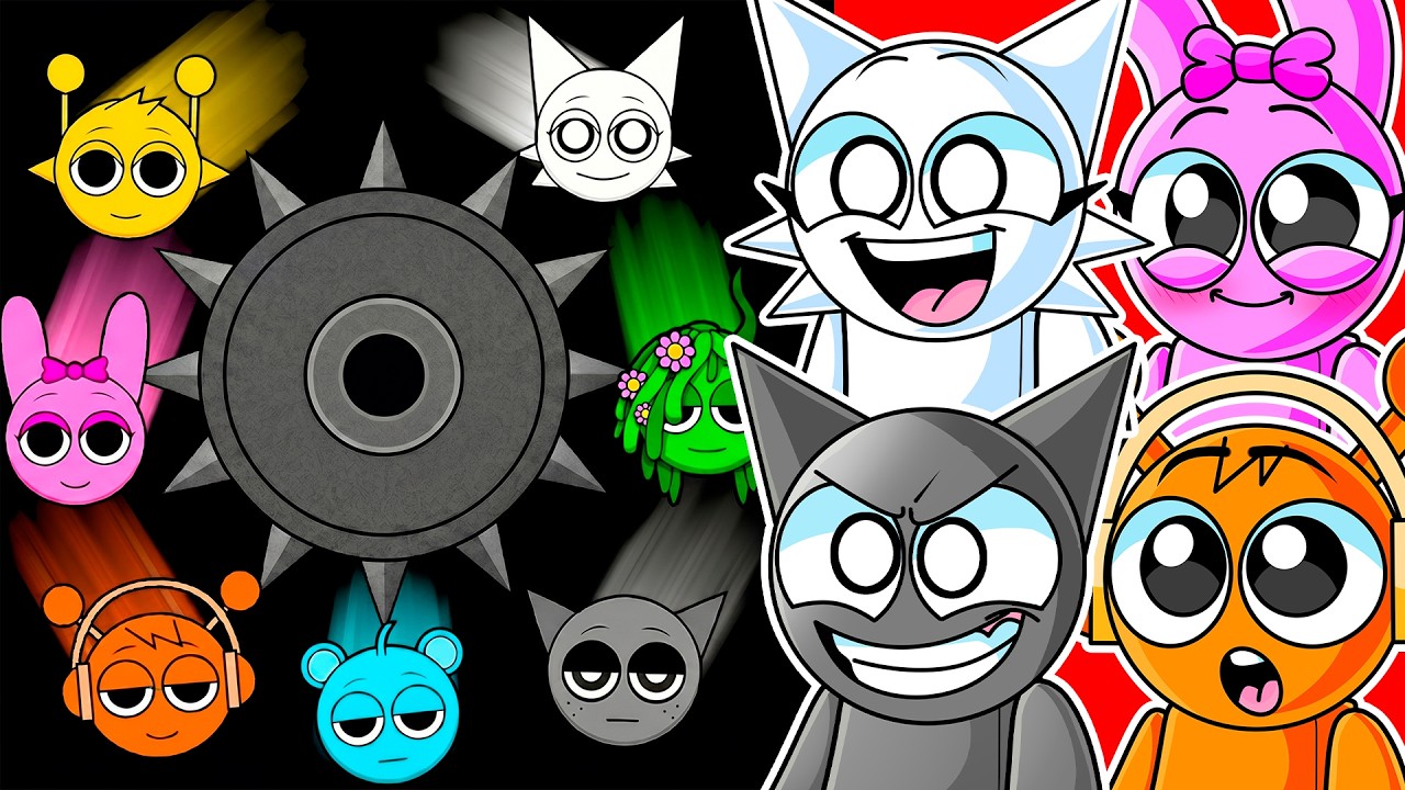 WE MADE ALL SPRUNKI PHASES RACE MARBLES.. (Phase 1 - 5)