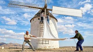 Reactivating a 500-year-old WINDMILL to grind grain using wind power | WILL IT WORK?