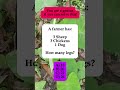 🐑🐔🐕 3 Sheep + 3 Chickens + 1 Dog – Total Legs? #shorts