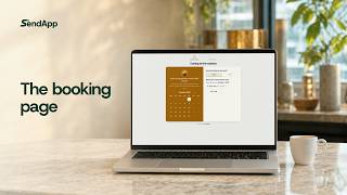 Booking page: clients pick a time by themselves | SendApp screenshot 3