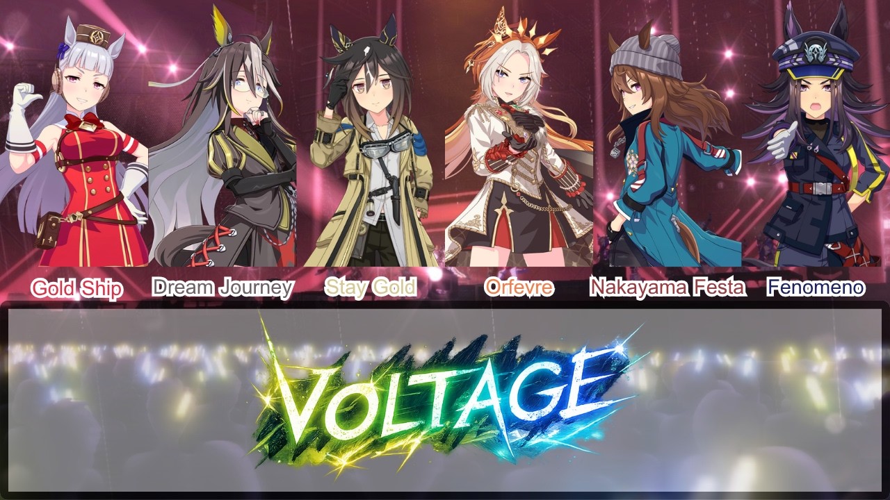 ウマ娘「VOLTAGE」黄金一族 (Gold family ver.) colour coded 【パート