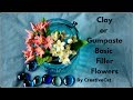 Clay Filler Flowers/Gumpaste Basic Flowers for cake decoration/sugar flowers for Cake decoration