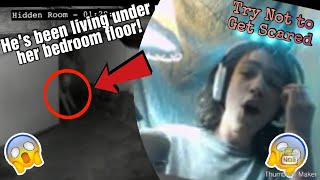 TRY NOT TO GET SCARED CHALLENGE! He's Been Living Under Her Bedroom Floor... (SCARY) :O Reaction!