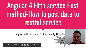 Angular 4 Http service Post method How to post data to restful service in angular 4