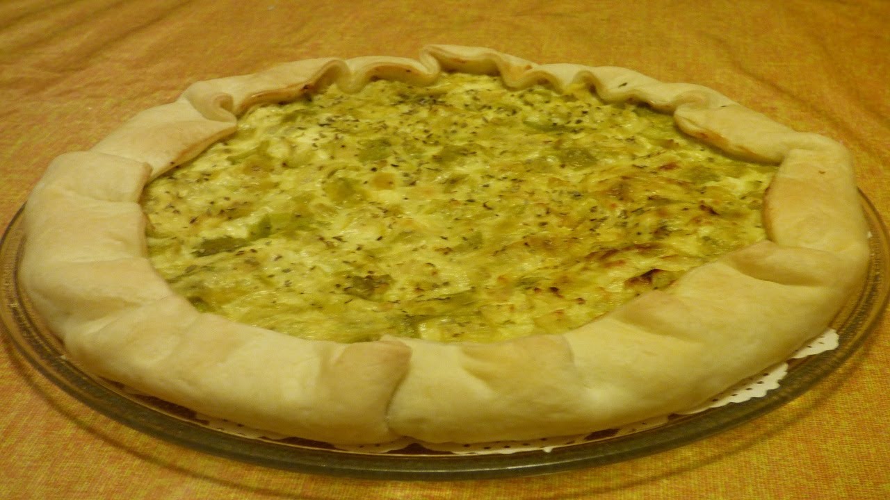 TORTA SALATA DI PORRI - RICETTA FACILE