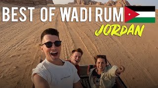 CRAZY experience in WADI RUM DESERT  أفضل طريقة لإستكشاف صحراء وادي رم