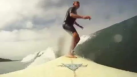 Michael Dvorak Surfing in Cardiff