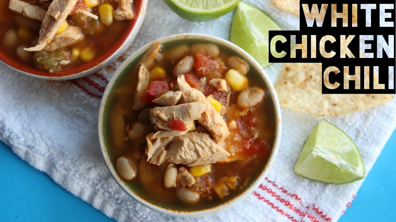 Healthy Chili Meal Prep Recipe How To Make White Chicken Chili YouTube