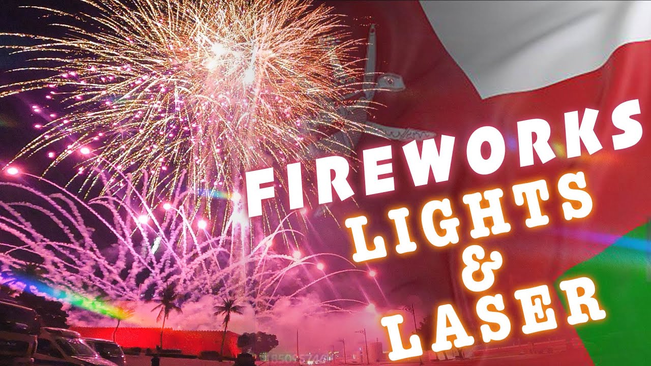 Mesmerizing timecoded Fireworks, Lights and Laser Show at Sohar Fort