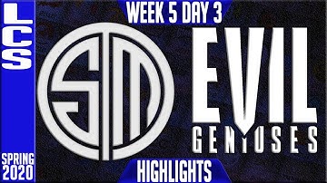 TSM vs EG Highlights | LCS Spring 2020 W5D3 | Team Solomid vs Evil Geniuses