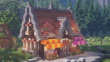 【Minecraft】 Flower Shop Tutorialㅣ Medieval Town #27