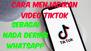 Cara Menjadikan Video Tiktok Sebagai Nada Dering Whatsapp