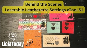 Laserable Leatherette Engrave and Cut Settings Determination xTool S1