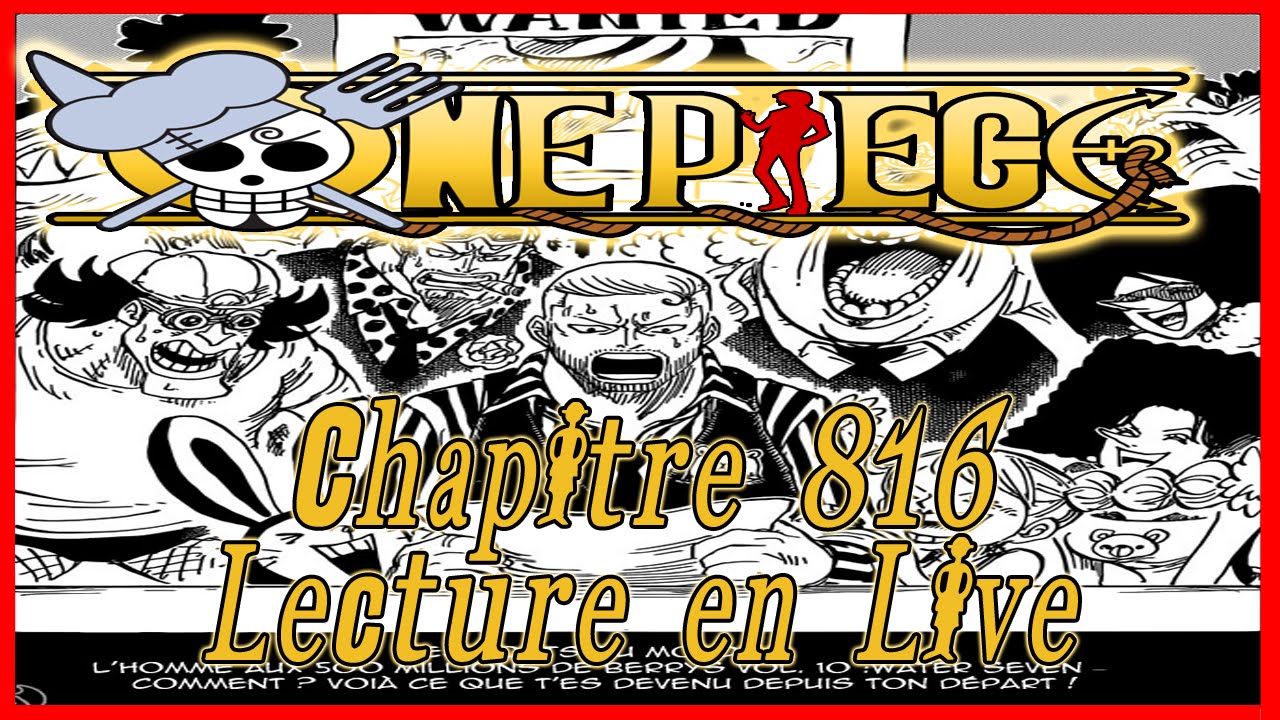 One Piece Chapitre 816 : Chien VS Chat - LIVE REACTION - YouTube