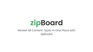 Review All Content Types In One Place With Zipboard
