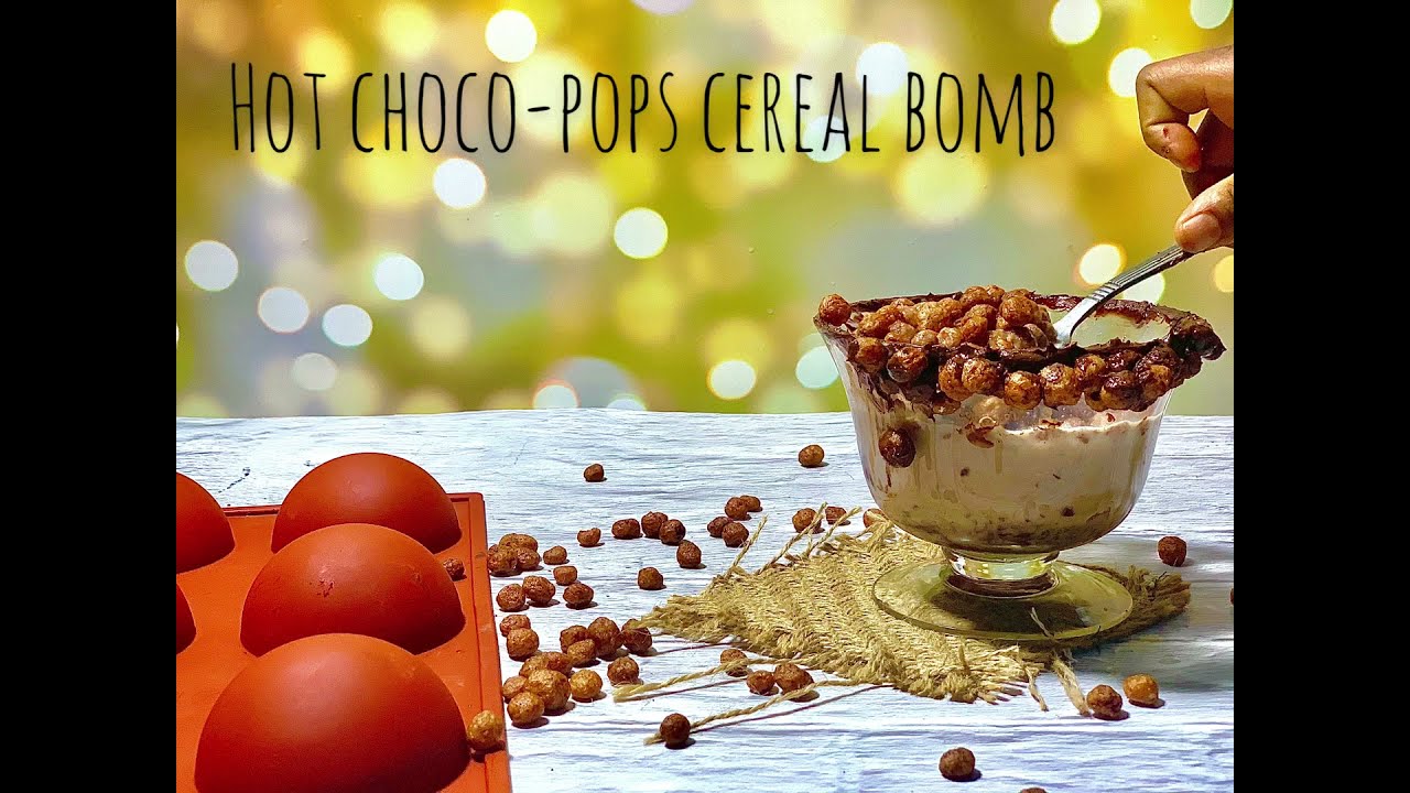 Hot cocoa/chocolate bomb twist || Choco Pops cereal Bomb || Easy Chocolate treat Recipe