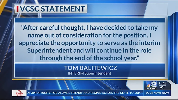 VCSC’s Balitewicz withdraws name from superintendent search