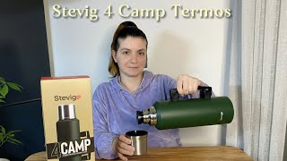 Stevig 4 Camp Klasik Vakumlu Kulplu Çelik Termos Kutu Açılımı