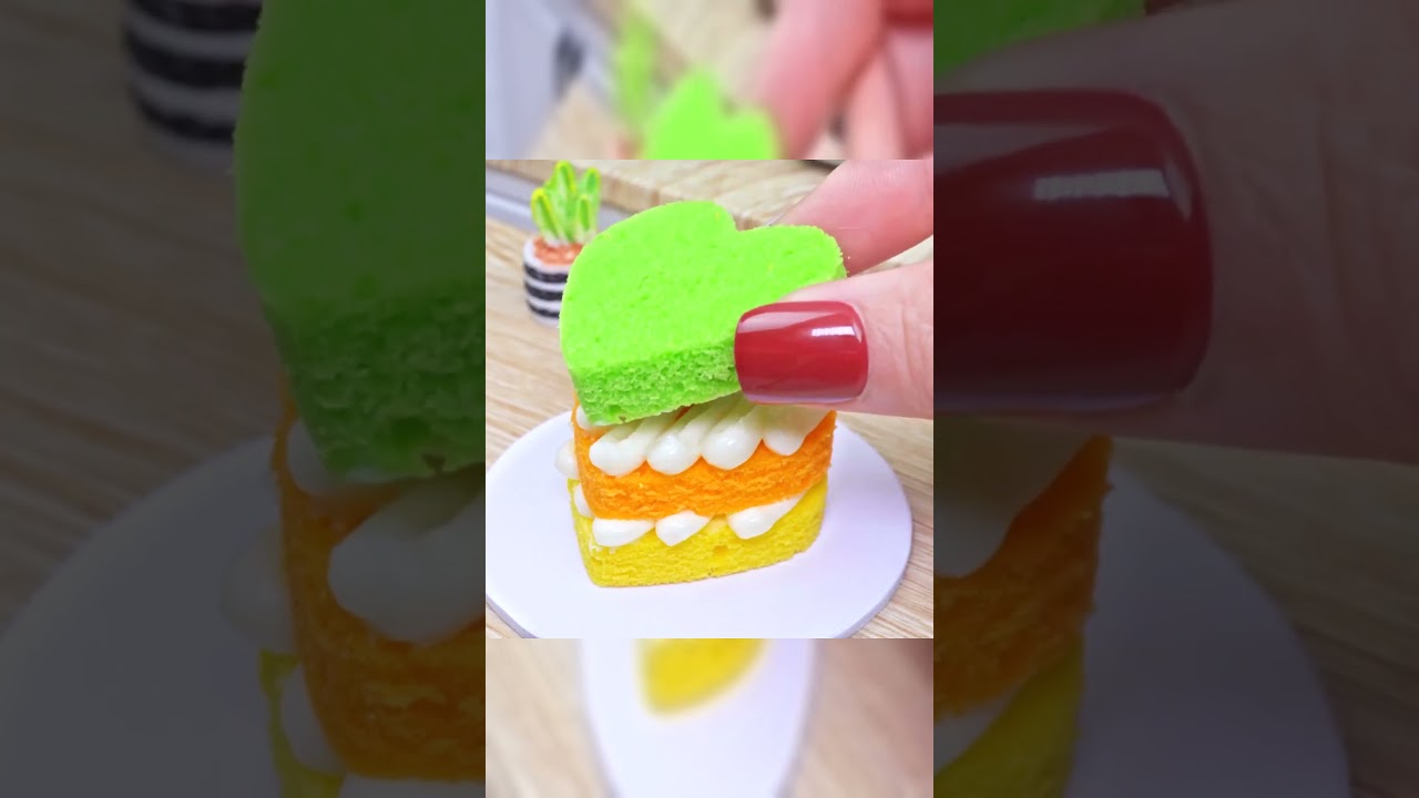 The Most Beautiful Rainbow Cake Decorating