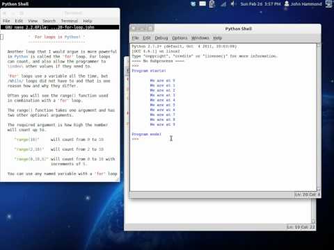 Python 20 For Loops
