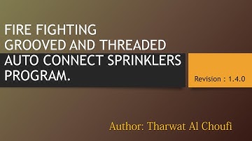 Fire Fighting Auto Connect Sprinklers Program 1.4.0
