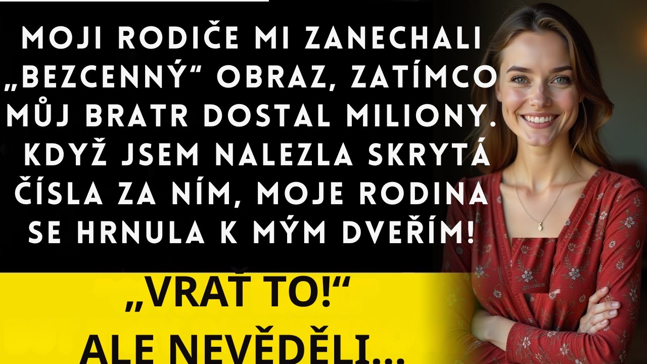 „Jen obraz, to je všechno." Tohle mi řekl právník, když jsem čekala na svůj podíl z dědictví po třech generacích rodiny Benetových. Můj bratr dostal všechno — sídla, firmu, miliony. Já jen obraz,...