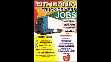Truck Jobs Available In Lithuania 