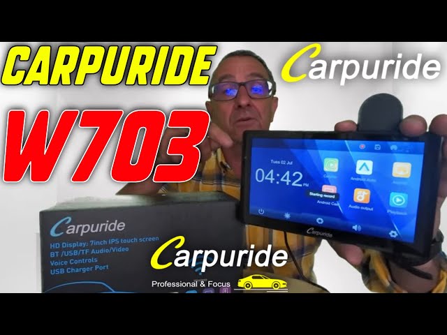 CARPURIDE W703 Portable Smart Multimedia Car Stereo with Dual