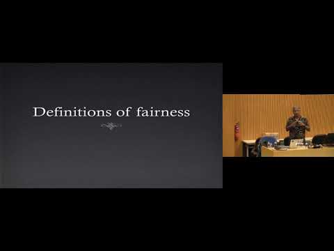 Algorithmic Fairness and Unfairness  A New Research Area by Suresh Venkatasubramanian