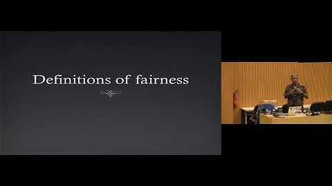 Algorithmic Fairness and Unfairness  A New Research Area by Suresh Venkatasubramanian