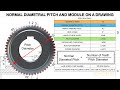 Normal Diametral Pitch Module On An Engineering Drawing For Spur Helical Gears Course Preview 