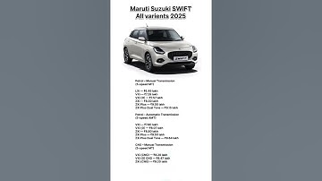 Maruti Swift all variant 😮 #swift #maruti #shorts