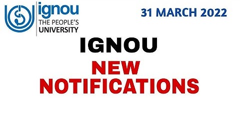 IGNOU NEW UPDATES | December 2021 term end result update