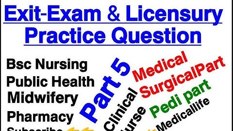 𝗣𝗔𝗥𝗧 𝟱 𝗘𝗫𝗜𝗧-𝗘𝗫𝗔𝗠 𝗔𝗡𝗗 𝗟𝗜𝗖𝗘𝗡𝗦𝗨𝗥𝗬 𝗣𝗥𝗔𝗖𝗧𝗜𝗖𝗘 𝗤𝗨𝗘𝗦𝗧𝗜𝗢𝗡 𝟮𝟬𝟭𝟱/𝟭𝟲𝗘. 𝗖