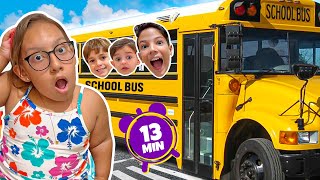 Regras de conduta no ônibus escolar e outras histórias para crianças |Wheels On The Bus MC Divertida