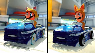 Mario Kart 8 Deluxe - Cat Mario Vs Kitsune Luigi in Star Cup [2Player] The Best Racing Game