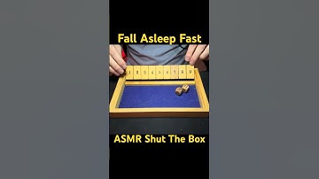 shut the box asmr 😴💤 #asmr #asmrshorts #softwhispers #asmrwhispers #mouthsounds #sleepaid