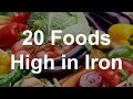 20 Foods High in Iron