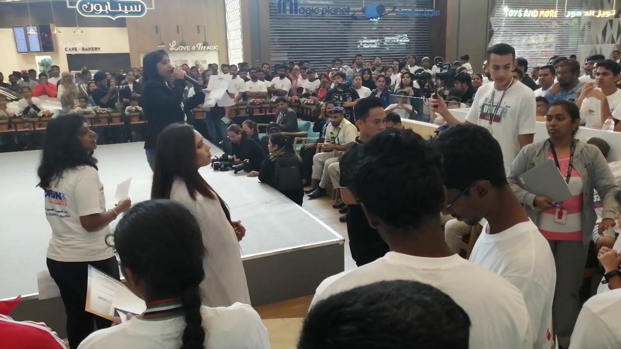 Ryan international school marathan winning price progeam in masdar mall in abu dhabi