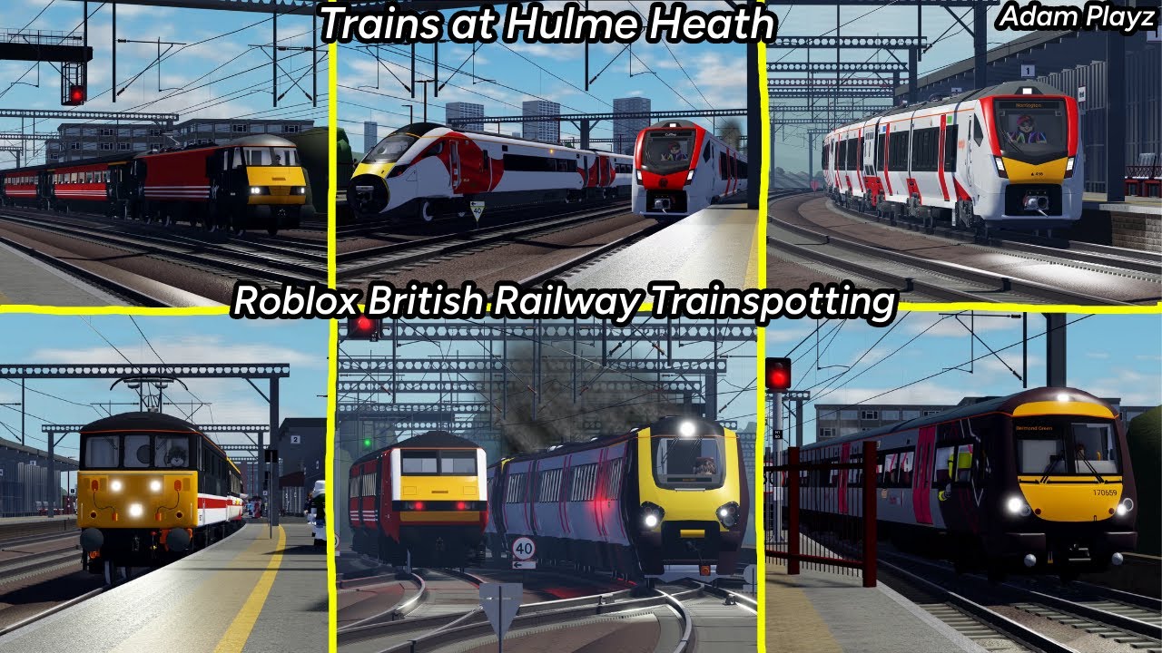 Trains at Hulme Heath (Roblox British Railway Trainspotting V1.3.5 Update! (21/06/25)