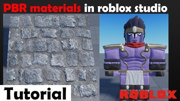 Roblox Tutorial - How to use PBR materials (realistic) in roblox studio.