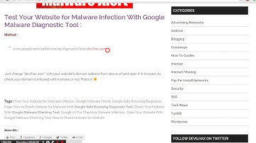 How to Check Your Website is Infected With Malware or Not ?
