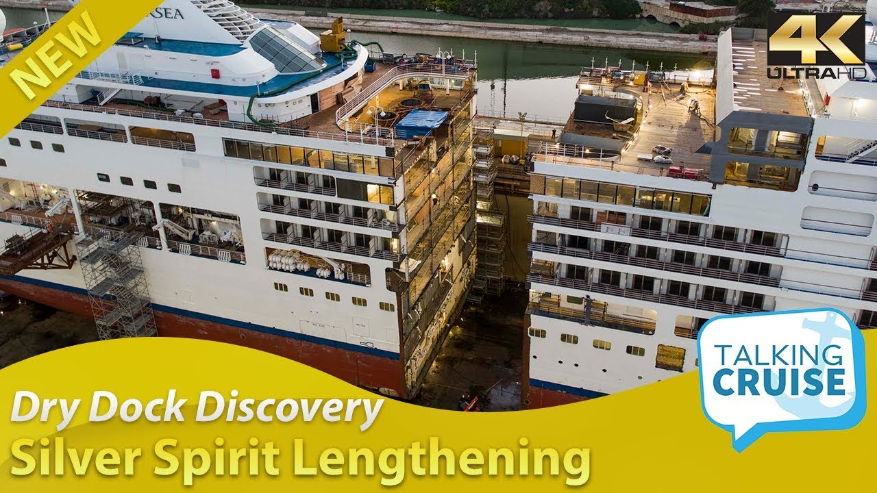 Dry Dock Discovery Silver Spirit Lengthening A Luxury Cruise Ship Youtube
