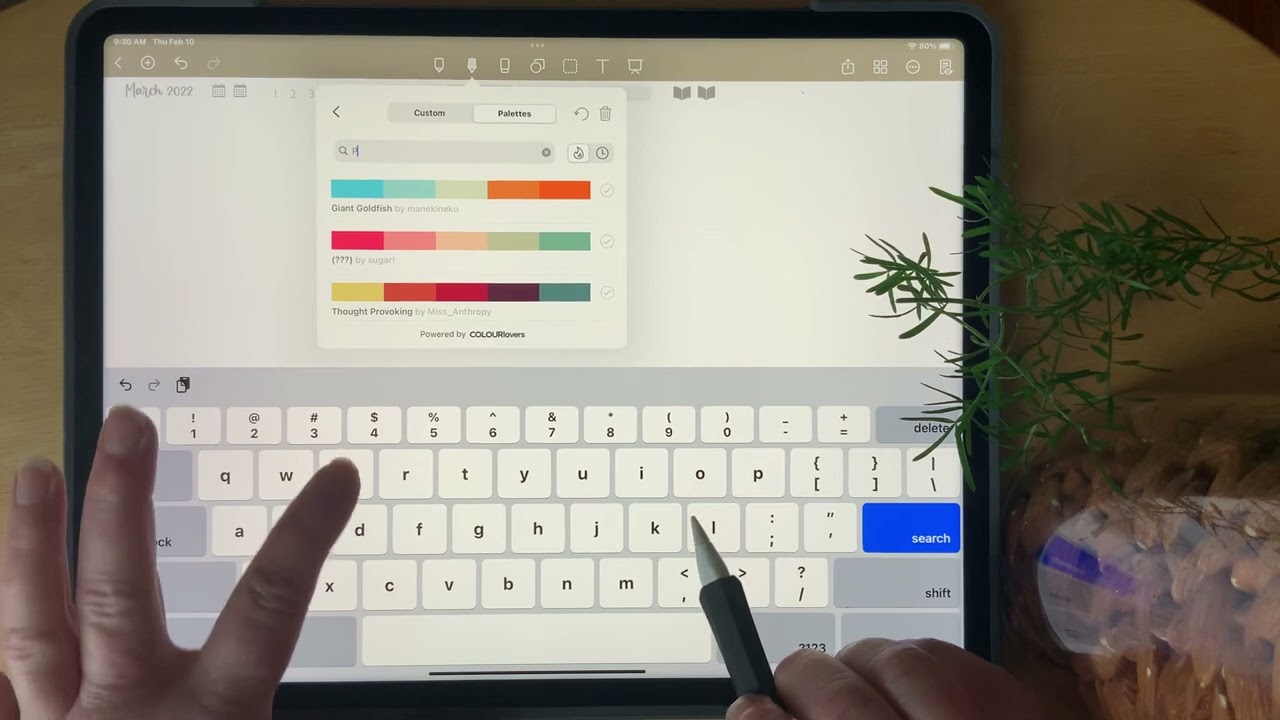 March hex code reveal | Digital Plan and Journal