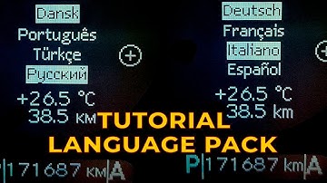 How to add a language pack to Mercedes W211 / How to Change Language On-Board Computer Mercedes W211
