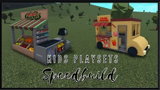 Bloxburg Kids Food Truck & Supermarket Playset Speedbuild | Fiercewolf