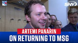 Artemi Panarin on 'emotional' return to Madison Square Garden